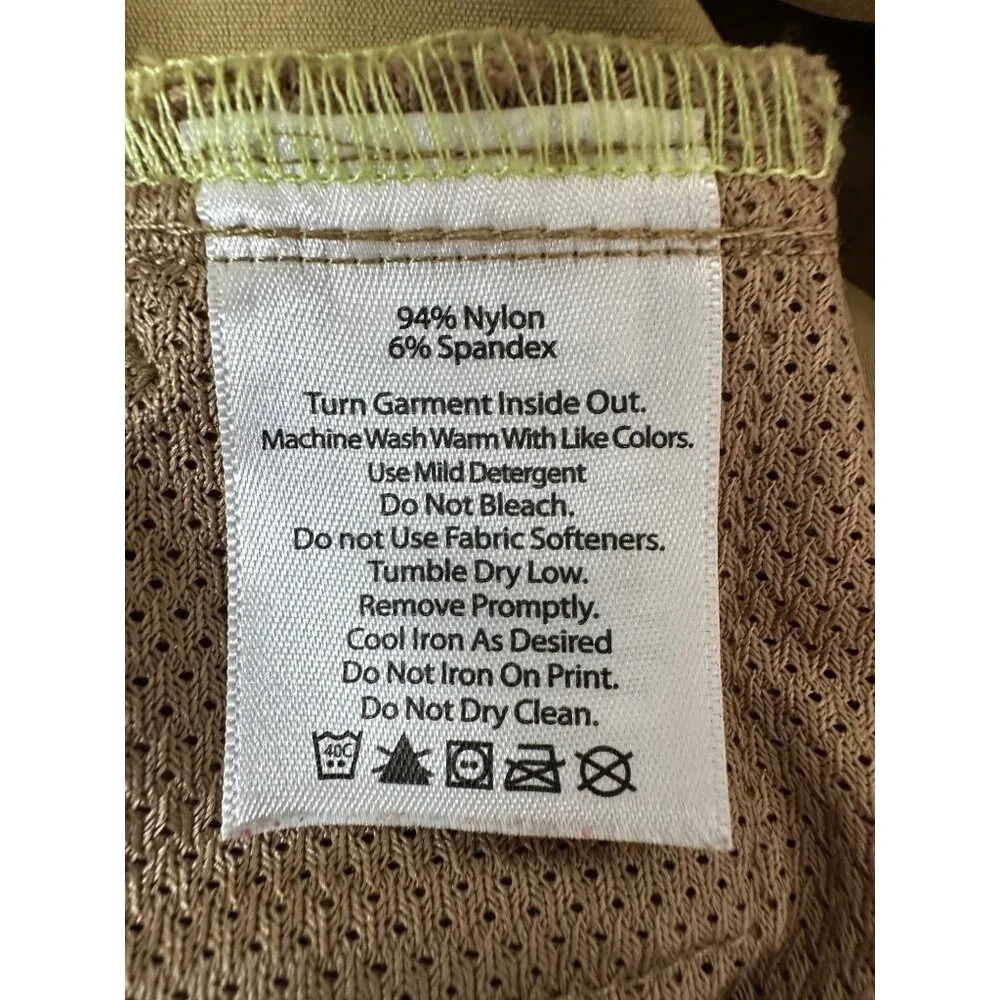 Eddie Bauer Mens Golf Pants Khaki 32x30 Hiking Outdoor Performance Stretch‎ Tan